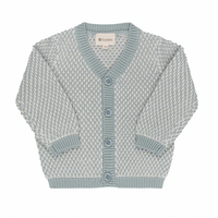 Looms Bubble Knit Collection Blue Cardigan