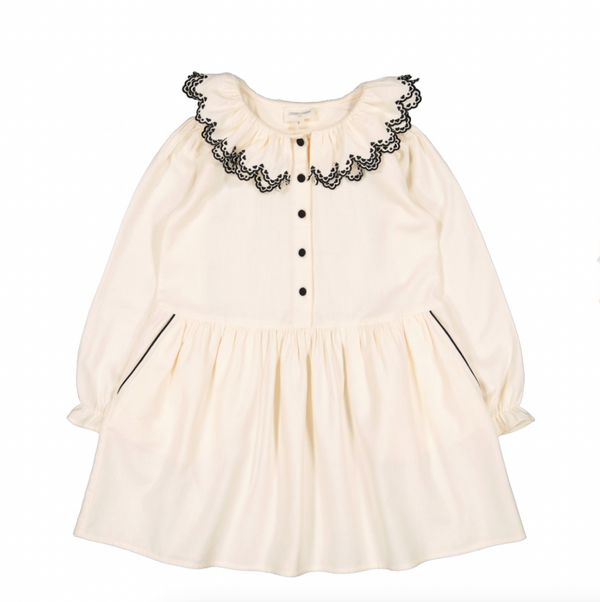 Louis Louise Cream Dress Myriam Twill