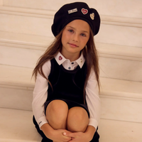 Little Parni Black Velour Short Jumper (K540)