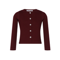 Little Parni Burgundy Rhinestone Cardigan (K545)