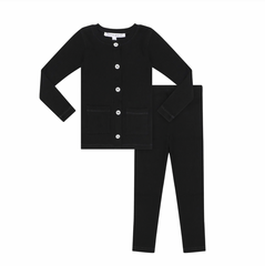 Little Parni Black Toddler Rhinestone Set (K546)