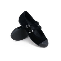 Camille Estella Black Suede Shoes