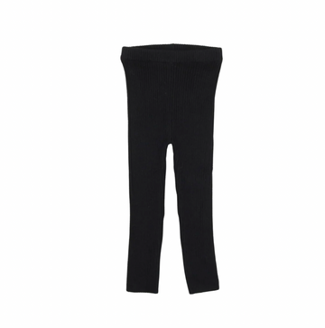 Lil Legs Knit Long Leggings Black
