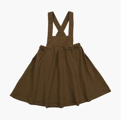 Kin And Kin Green Bronze Girls  Bib Jumper (Kaw25-07)