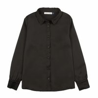 Urban Edge Black Satin Blouse