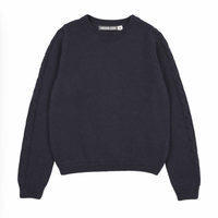 Urban Edge Navy Chunky Knit Crewneck
