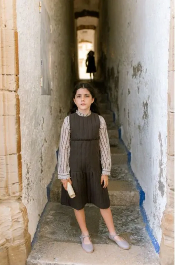 Orange Dimanche Brown Quilted Jumper