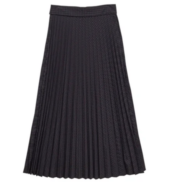 Cosmosophie Vichy Black Soleil Skirt