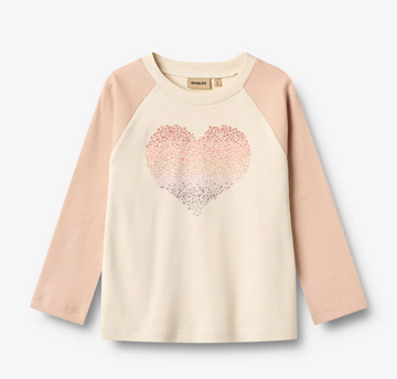 Wheat Rose Dust Darrin Heart T-Shirt