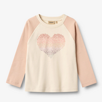 Wheat Rose Dust Darrin Heart T-Shirt
