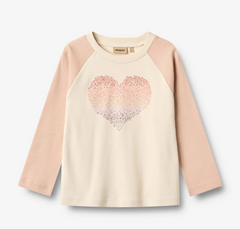 Wheat Rose Dust Darrin Heart T-Shirt