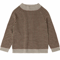 Fub Oat Melange Herringbone Sweater (1625 AW)
