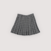 The New Society Galactic Grey Check Martina Special Skirt KNEE LENGTH