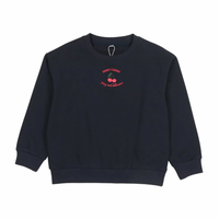Bonjoy Blue/Navy Sweet Cherry Sweatshirt - Blue/Navy