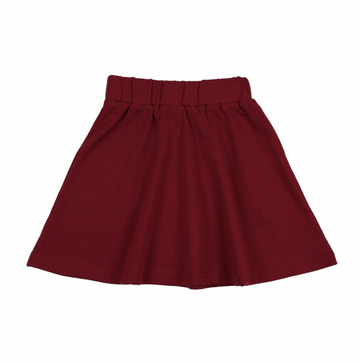 Bonjoy Letter Patch Skirt - Red
