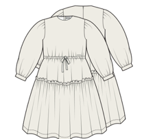Jessie & James Crème Wool Pookie Dress
