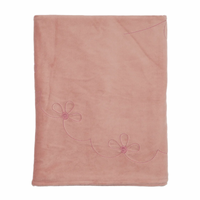 Bee and Dee Rose Lovely Loops Velour Blanket