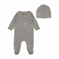 Bee and Dee French Grey Sewing Pattern Footie/Beanie