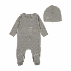 Bee and Dee French Grey Sewing Pattern Footie/Beanie
