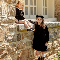 Bopop Velvet Shabbos Collection Black Romper