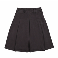 Farren And Me Washed Black Denim Pleated Skirt