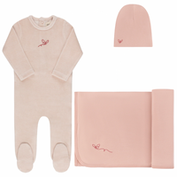 Ely's & Co. Light Pink Take Me Home Set Velour Stripe Collection