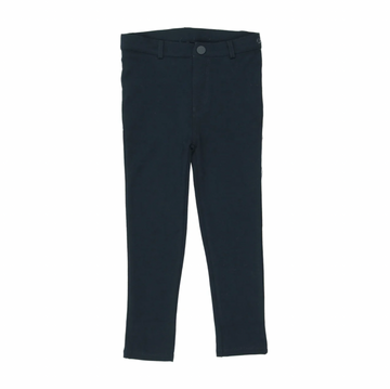 Bopop Knitted Stretch Pants Navy Pants