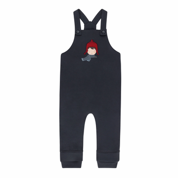 Ely's & Co. Navy Overalls French Terry Autumn Kids Collection