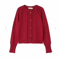 Marmar Hibiscus Red Tille Cardigan