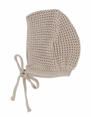 Lilette By Lil Legs Chunky Knit Bonnet Oat