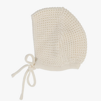 Lilette By Lil Legs Chunky Knit Bonnet Cream