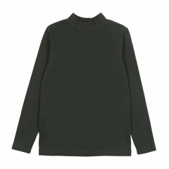 Bopop Buckle Collection Hunter Green Mock Neck
