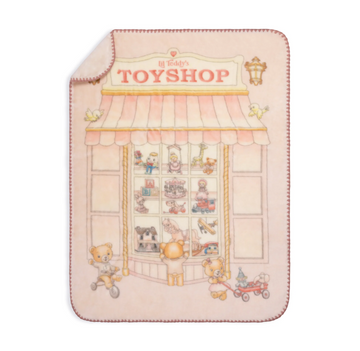 Lil Teddy Lil Teddy's Toyshop Sugary Pink Plush Blanket