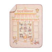 Lil Teddy Lil Teddy's Toyshop Sugary Pink Plush Blanket