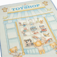Lil Teddy Lil Teddy's Toyshop Blueberry Biscuit Plush Blanket