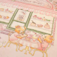 Lil Teddy The Lil Teddy's Pawfect Brew Sugary Pink Plush Blanket