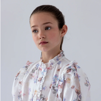 Steph Flutter Floral Print Voile Skirt (8220S)
