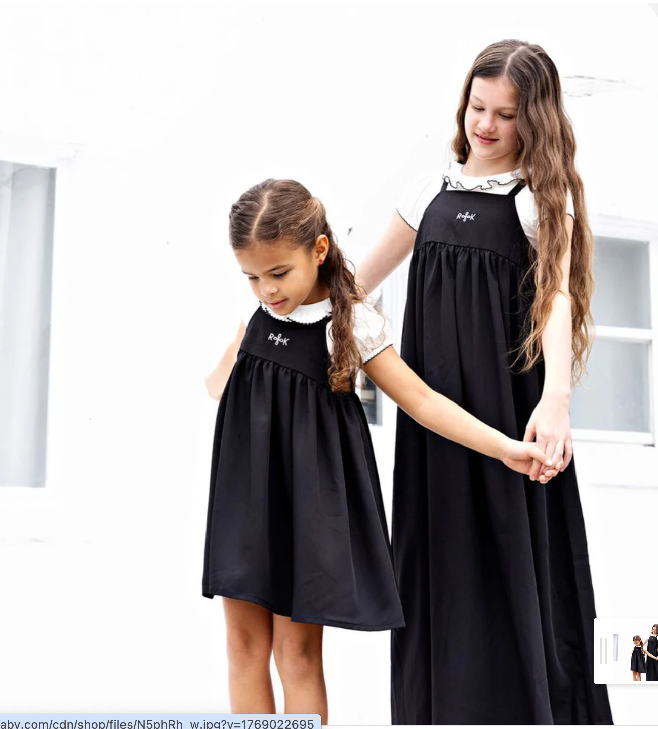 RetroKid Black Emery Maxi Jumper Dress