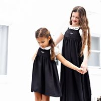RetroKid Black Emery Maxi Jumper Dress