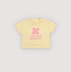 The New Society - Tns Logo Baby T-Shirt Soft Lemon