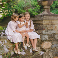Velvette Label Pink Stripe Baby Set