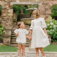 Velvette Label Floral Pleat Dress