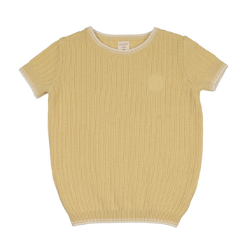 Analogie By Lil Legs Knit Crew Neck Sweater - Yellow