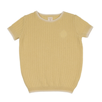 Analogie By Lil Legs Knit Crew Neck Sweater - Yellow