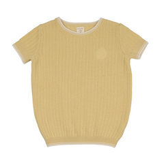 Analogie By Lil Legs Knit Crew Neck Sweater - Yellow