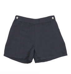 Analogie By Lil Legs Solid Shorts - Navy
