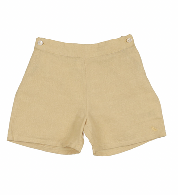 Analogie By Lil Legs Solid Shorts - Yellow