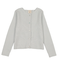 Analogie By Lil Legs Ribbed Cardigan - Clear Blue