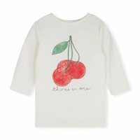 Cabana White Water Printed Cherry Tee