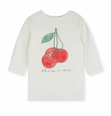 Cabana White Water Printed Cherry Tee